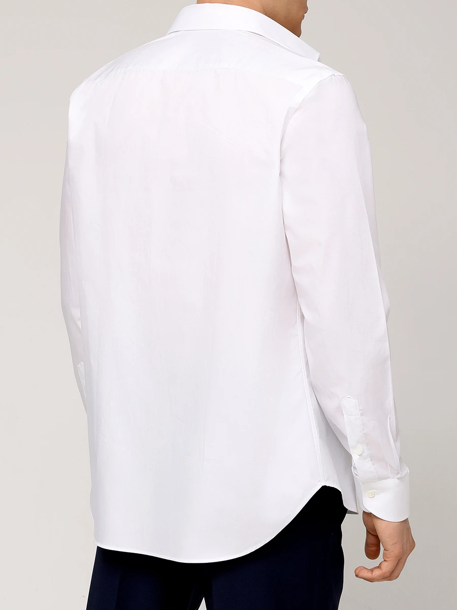 Рубашка Regular Fit хлопковая CANALI GR03299/NCL7018/001 RF Белый  Фото 3