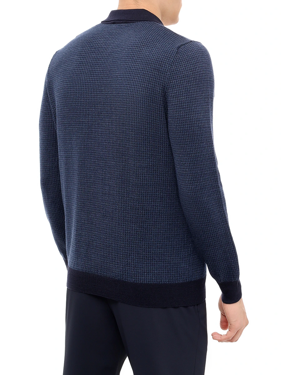 

Поло шерстяное, Синий, 24236/598/KNIT