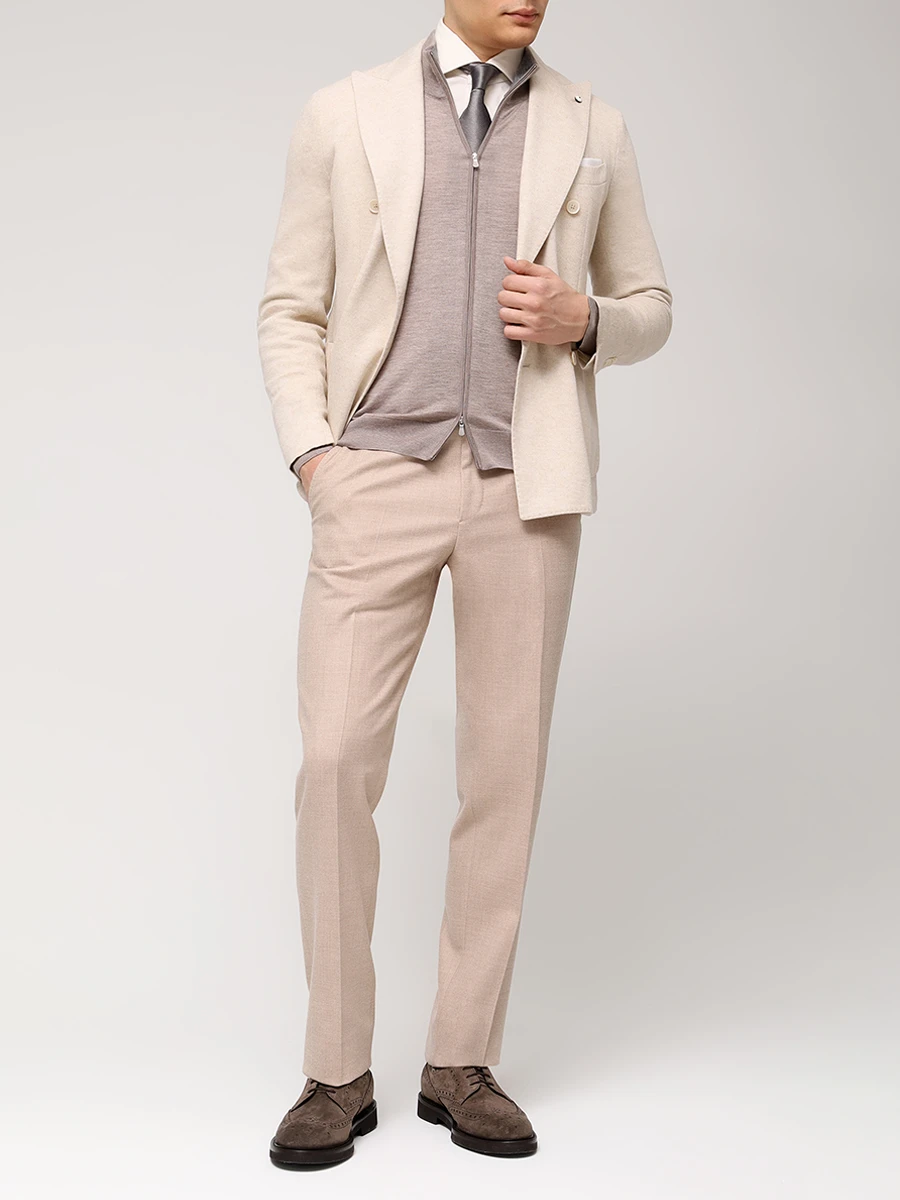 Кардиган кашемировый BARBA NAPOLI 24239/20/KNIT Бежевый  Фото 2