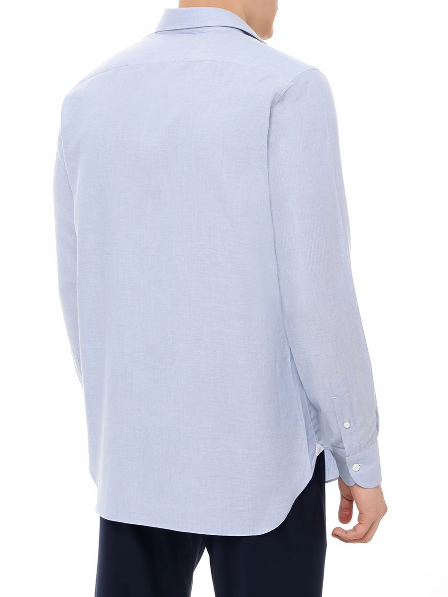Рубашка Regular Fit хлопковая MARIA SANTANGELO F356924-11 Голубой  Фото 3