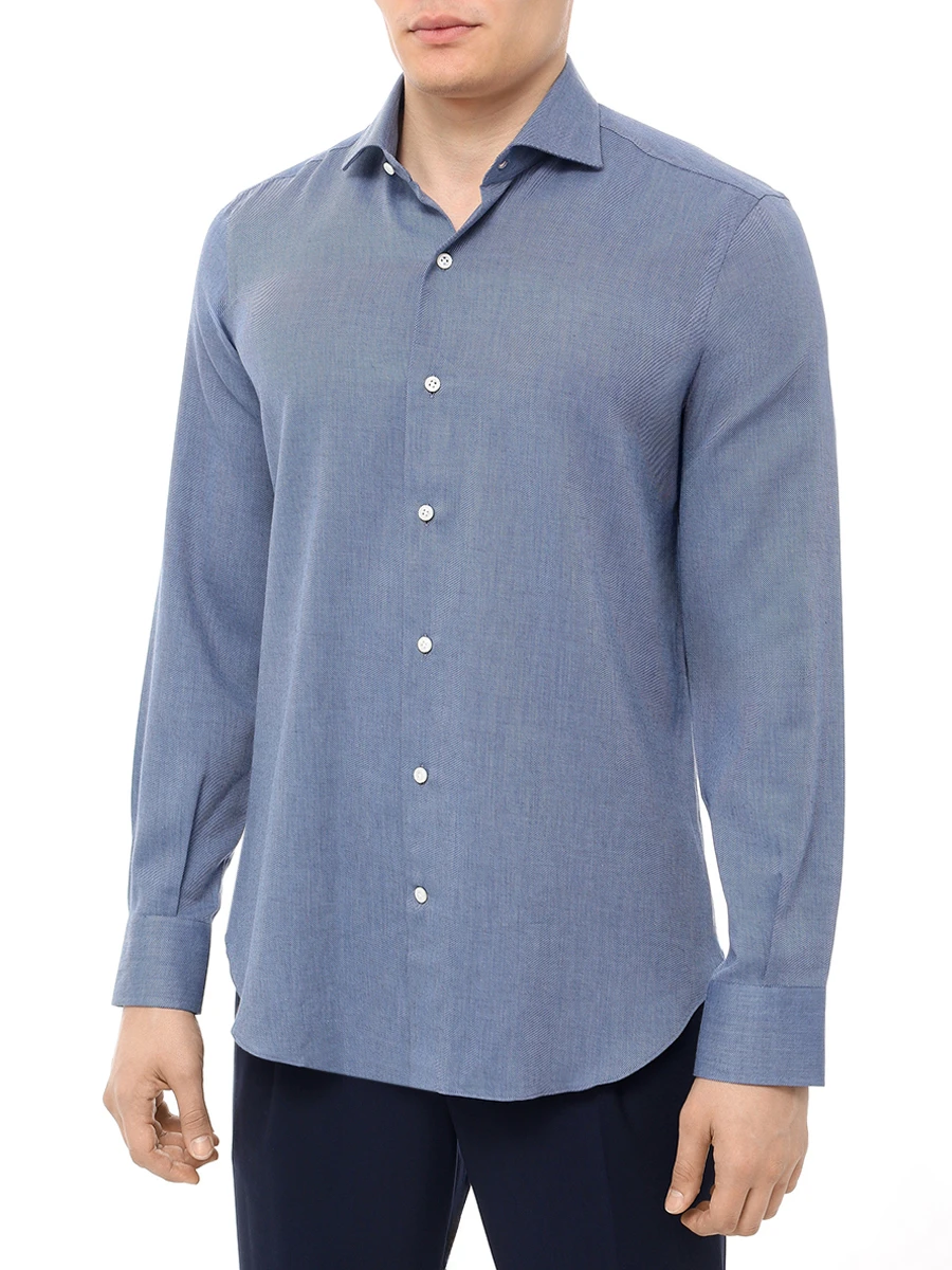 Рубашка Regular Fit хлопковая MARIA SANTANGELO F356924-16 Синий  Фото 4