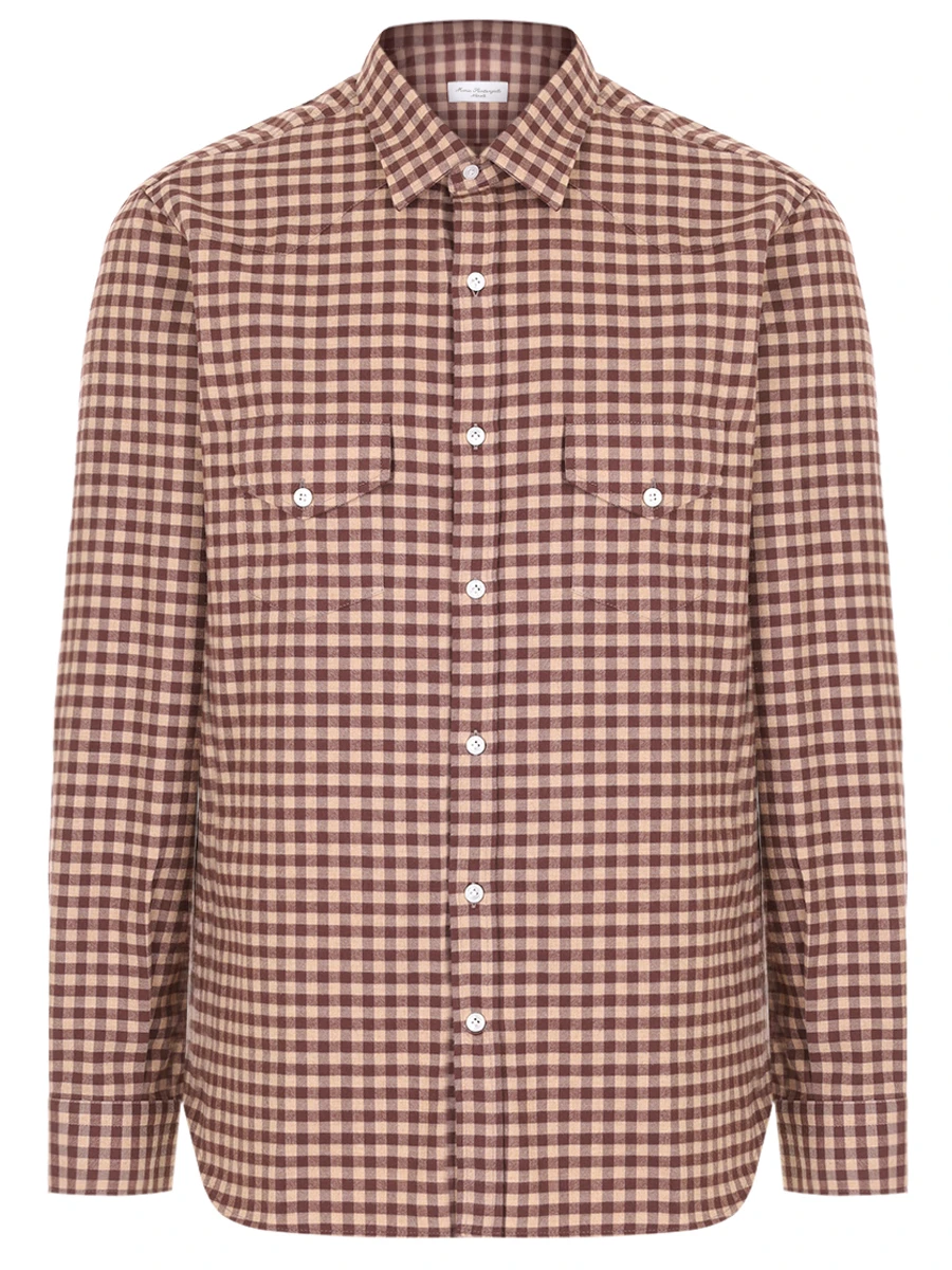 Рубашка Regular Fit хлопковая MARIA SANTANGELO 23-3360-2 Коричневый 