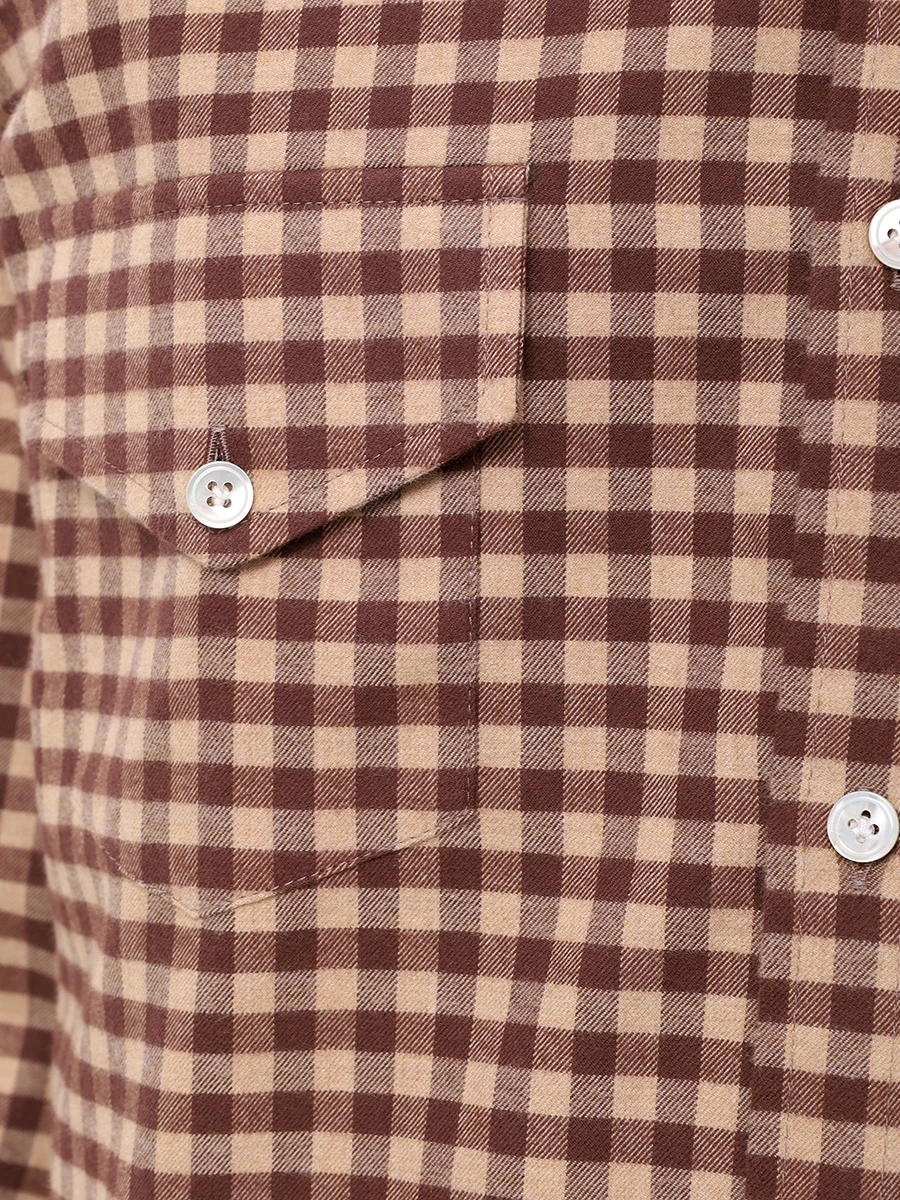 Рубашка Regular Fit хлопковая MARIA SANTANGELO 23-3360-2 Коричневый  Фото 5