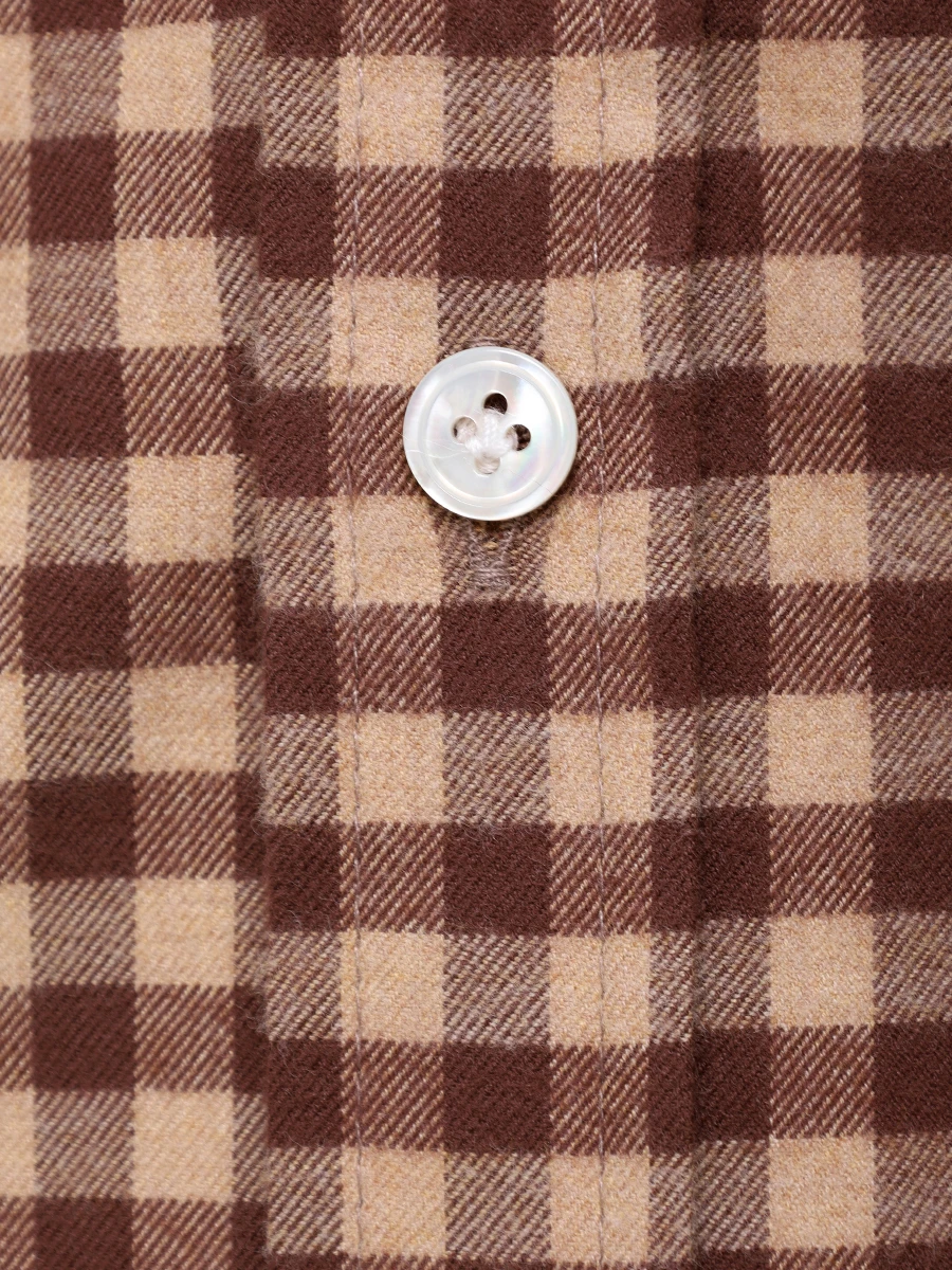 Рубашка Regular Fit хлопковая MARIA SANTANGELO 23-3360-2 Коричневый  Фото 6