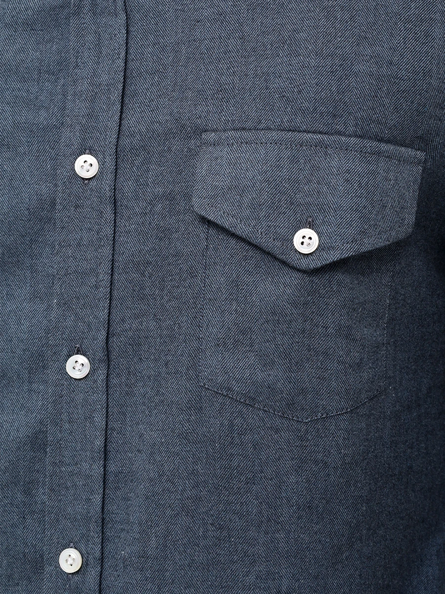 Рубашка Regular Fit хлопковая MARIA SANTANGELO 2-3318-2 Синий  Фото 5