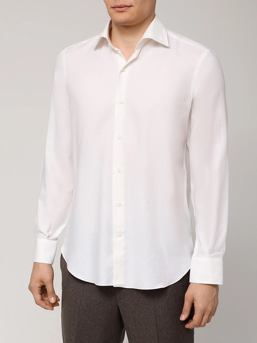 Рубашка Regular Fit хлопковая MARIA SANTANGELO F356923-21 Berno Кремовый  Фото 4