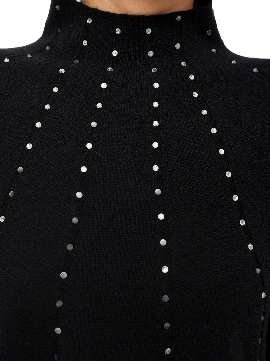 Джемпер шерстяной NOT SHY 4509010 Черный  Фото 5