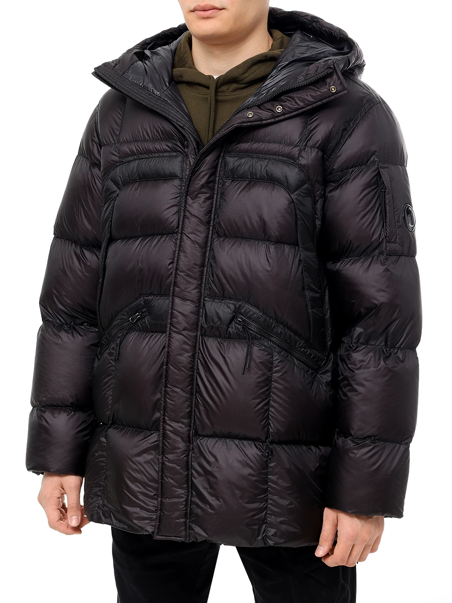 Куртка стеганая CP COMPANY 17CMOW206A006099A/999 Черный  Фото 4