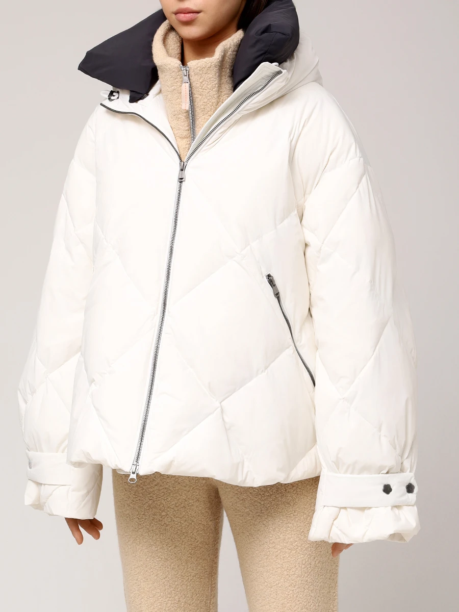 Пуховик стеганый NAUMI 1223SW-1021-A001 Белый  Фото 4