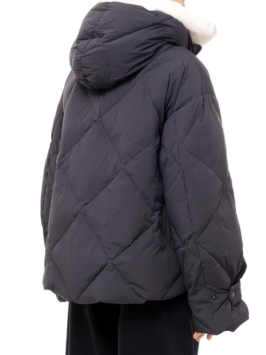 Пуховик стеганый NAUMI 1223SW-1021-A201 Серый  Фото 3