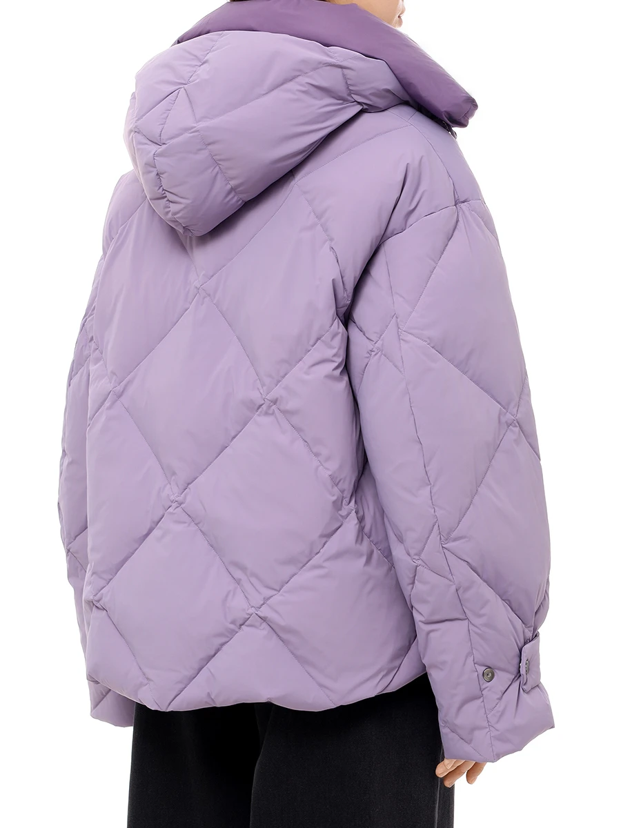 Пуховик стеганый NAUMI 1223SW-1021-A307 Фиолетовый  Фото 3