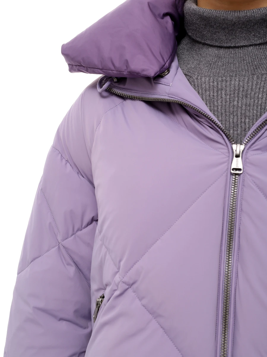 Пуховик стеганый NAUMI 1223SW-1021-A307 Фиолетовый  Фото 5