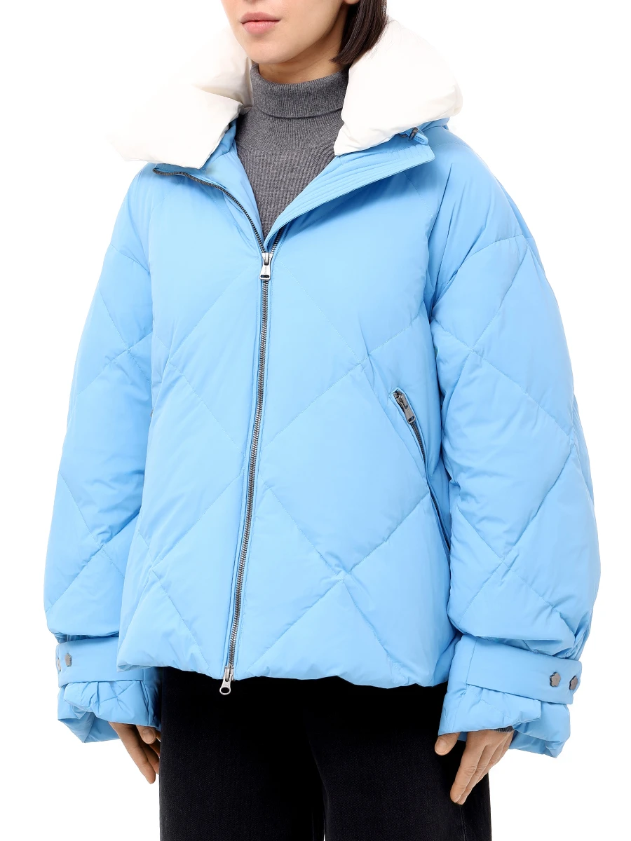 Пуховик стеганый NAUMI 1223SW-1021-A702 Синий  Фото 4