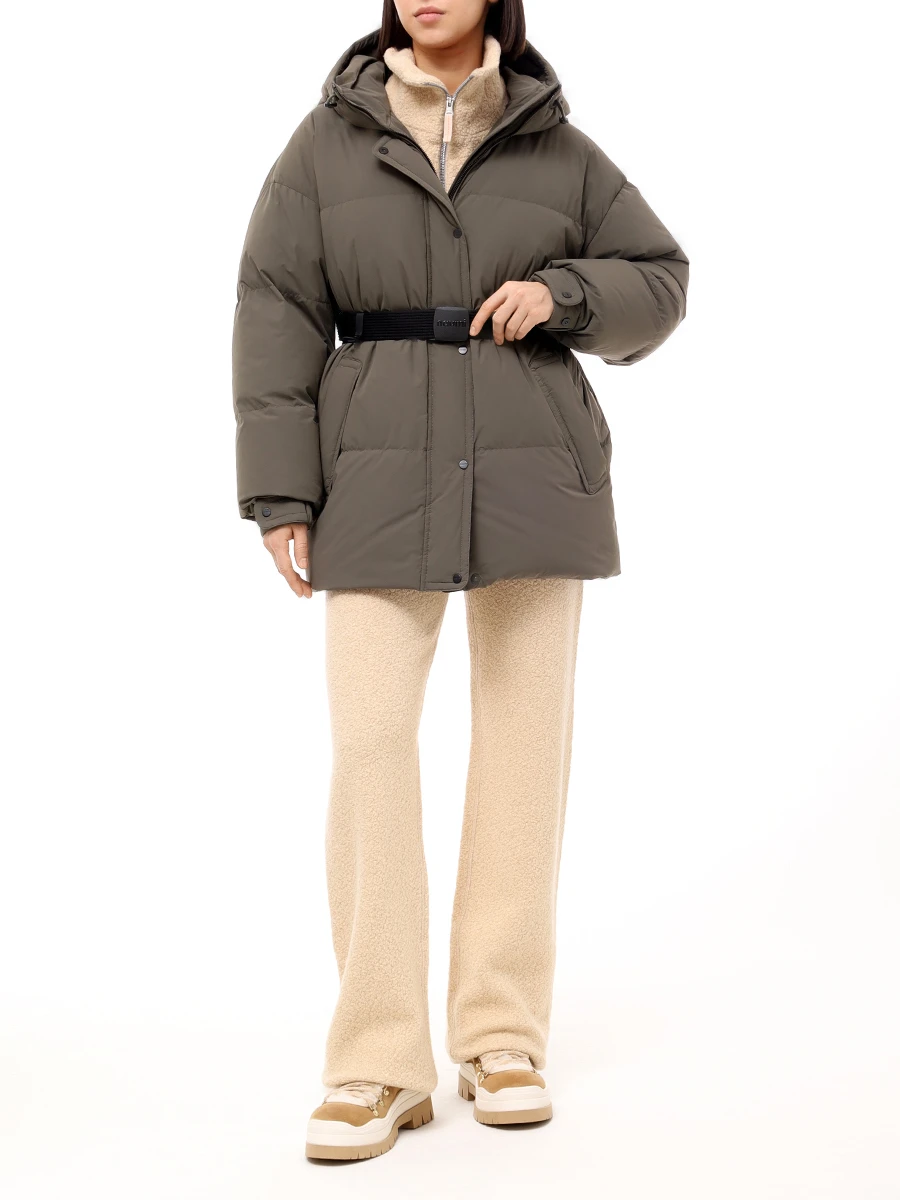 Пуховик стеганый NAUMI 1746SW-1005-A605 Оливковый Зеленый  Фото 2