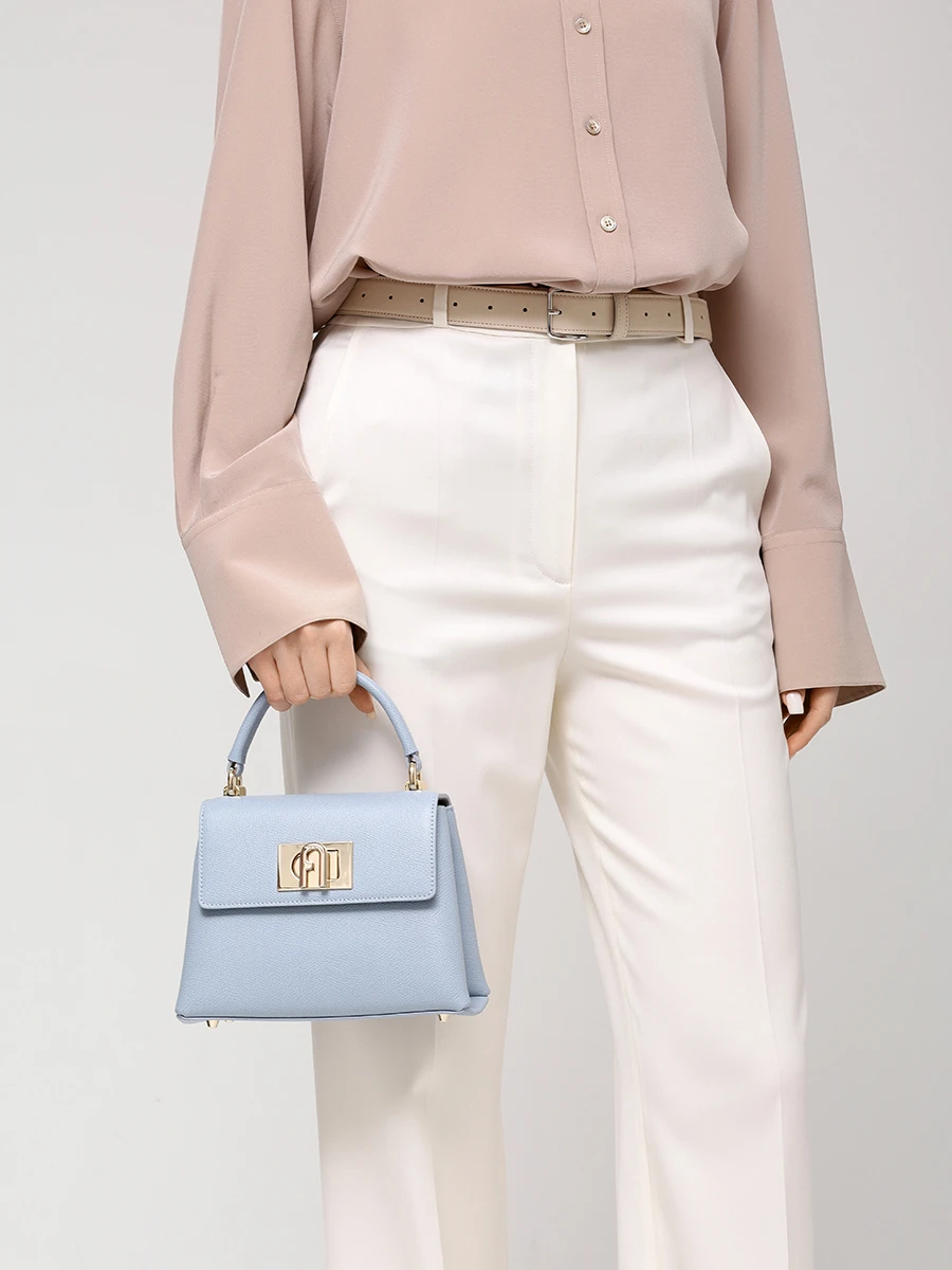 Сумка кожаная 1927 FURLA WB00109-ARE000-55000 Голубой  Фото 2