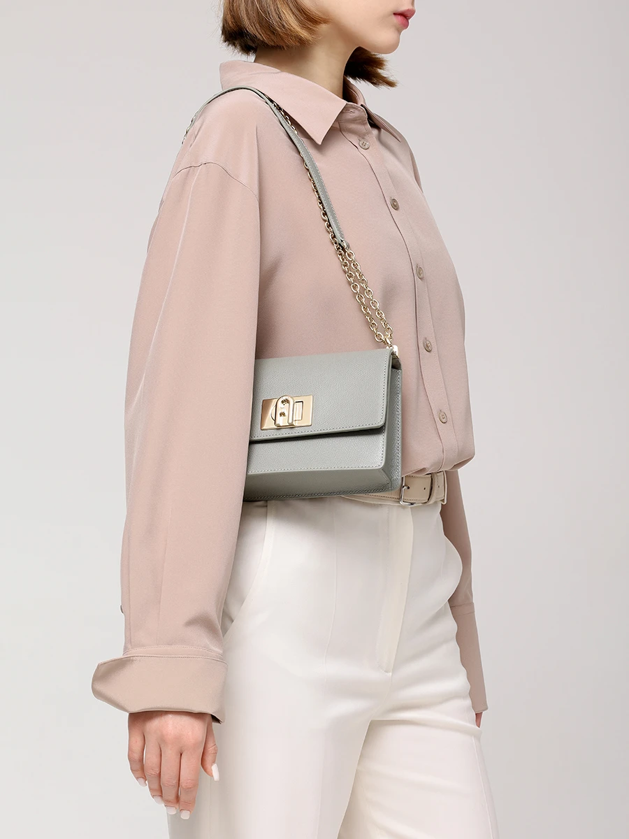 Сумка кожаная 1927 FURLA BAFKACO-ARE000-AG700 Зеленый  Фото 2