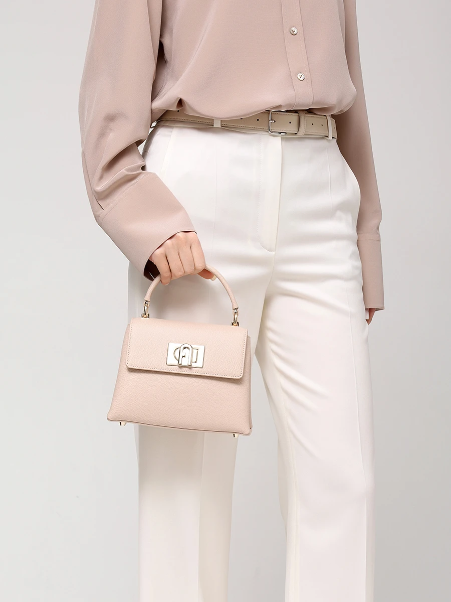 Сумка кожаная 1927 FURLA WB00109-ARE000-B4L00 Кремовый  Фото 2