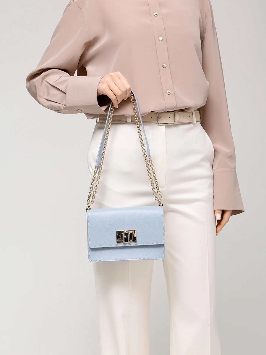 Сумка кожаная 1927 FURLA BAFKACO-ARE000-55000 Голубой  Фото 2