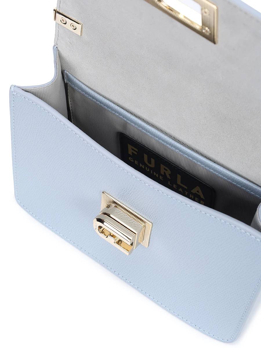 Сумка кожаная 1927 FURLA BAFKACO-ARE000-55000 Голубой  Фото 4