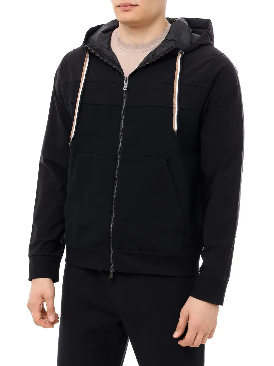 Олимпийка хлопковая BOSS 50524342/001 Черный  Фото 4