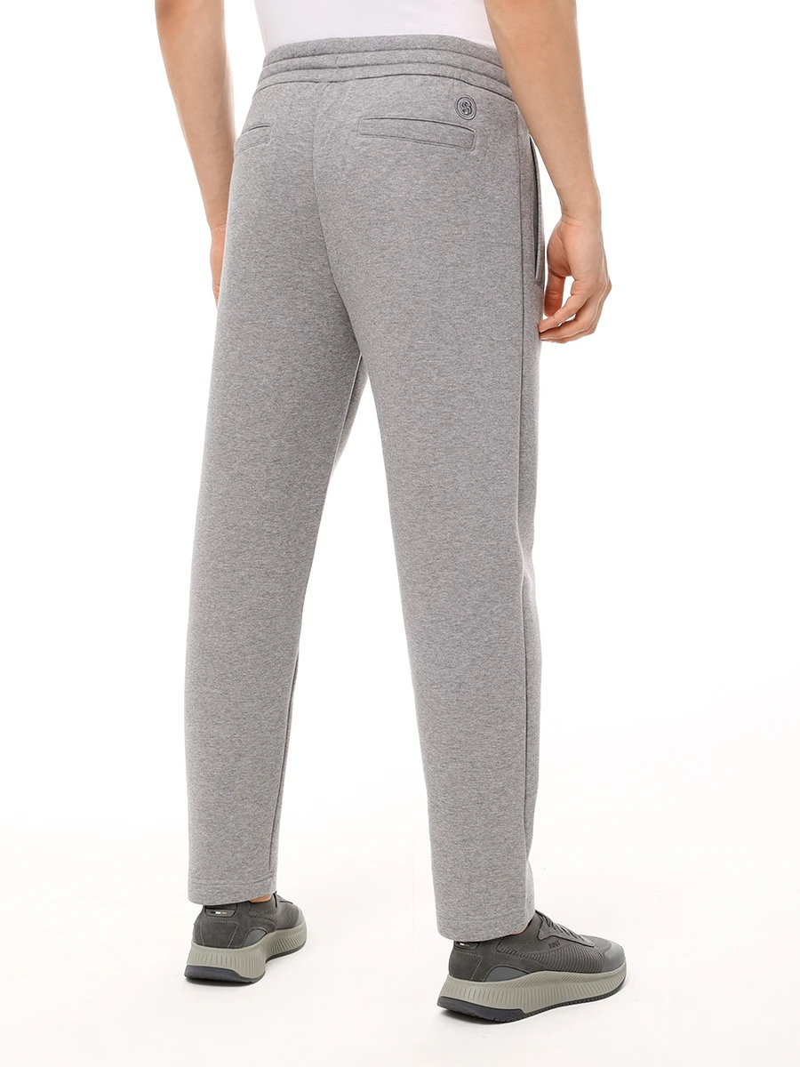 Брюки хлопковые BOSS 50523923/041 Серый  Фото 3