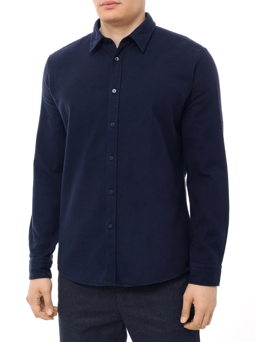 Рубашка Regular Fit хлопковая BOSS 50527782/404 Синий  Фото 4