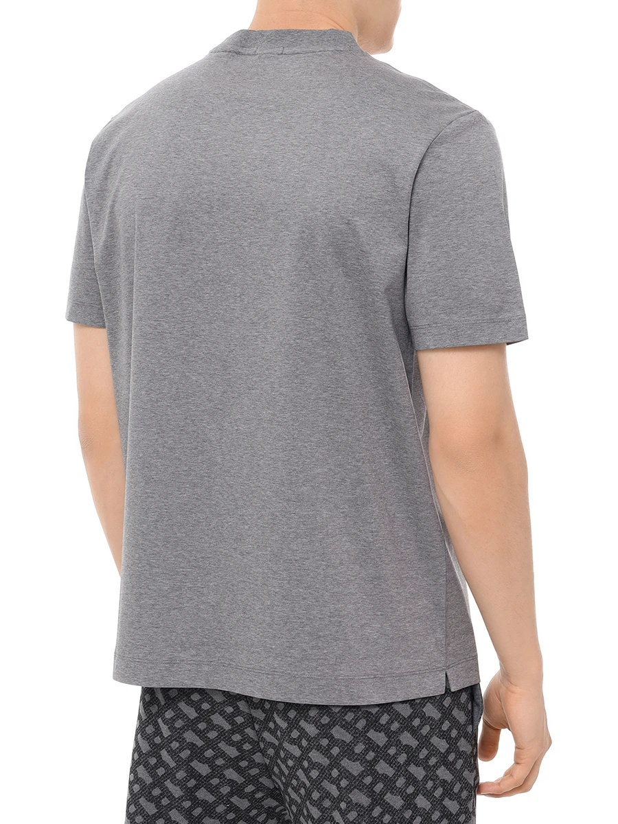 Футболка хлопковая BOSS 50520298/030 Серый  Фото 3