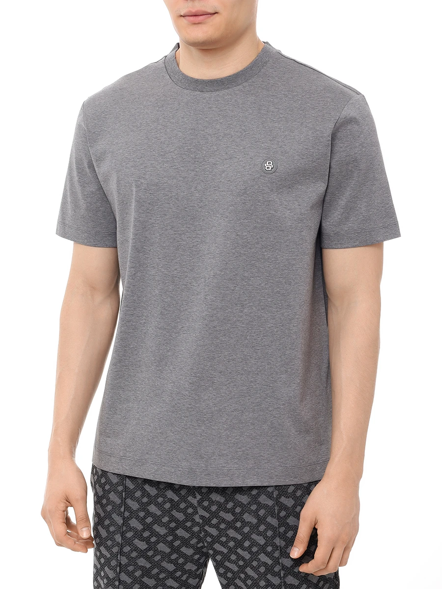 Футболка хлопковая BOSS 50520298/030 Серый  Фото 4