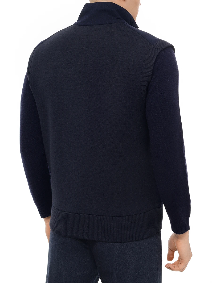 Жилет однотонный BOSS 50527647/404 Синий  Фото 3