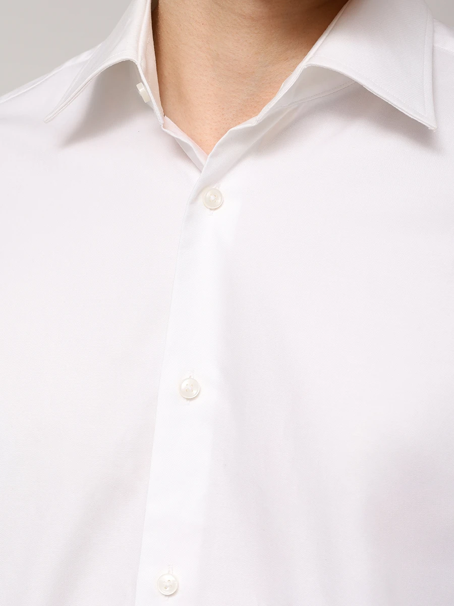 Рубашка Regular Fit хлопковая BOSS 50527242/100 Белый  Фото 5