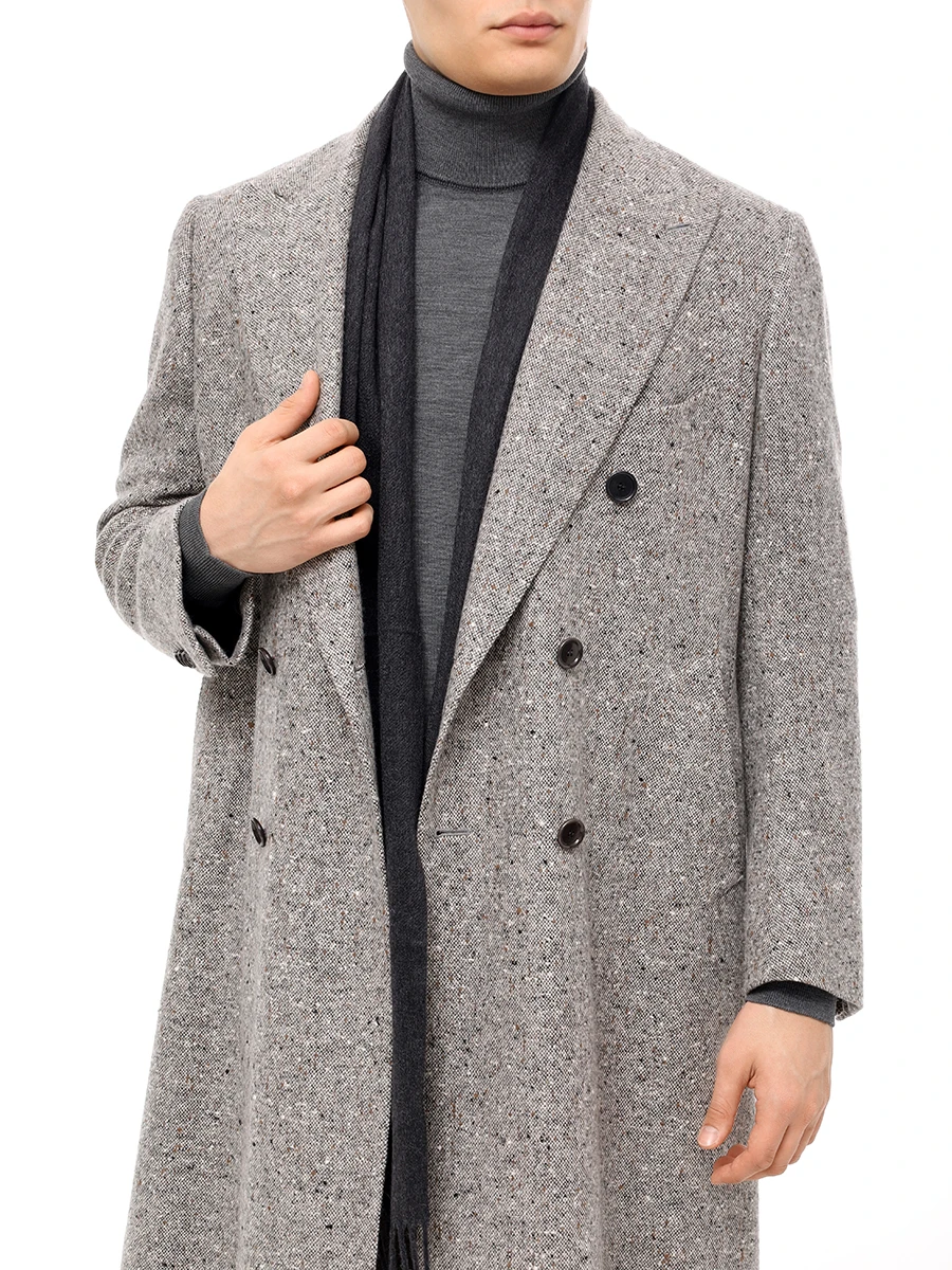 Шарф кашемировый CESARE GATTI 180*47 Серый Серый  Фото 2