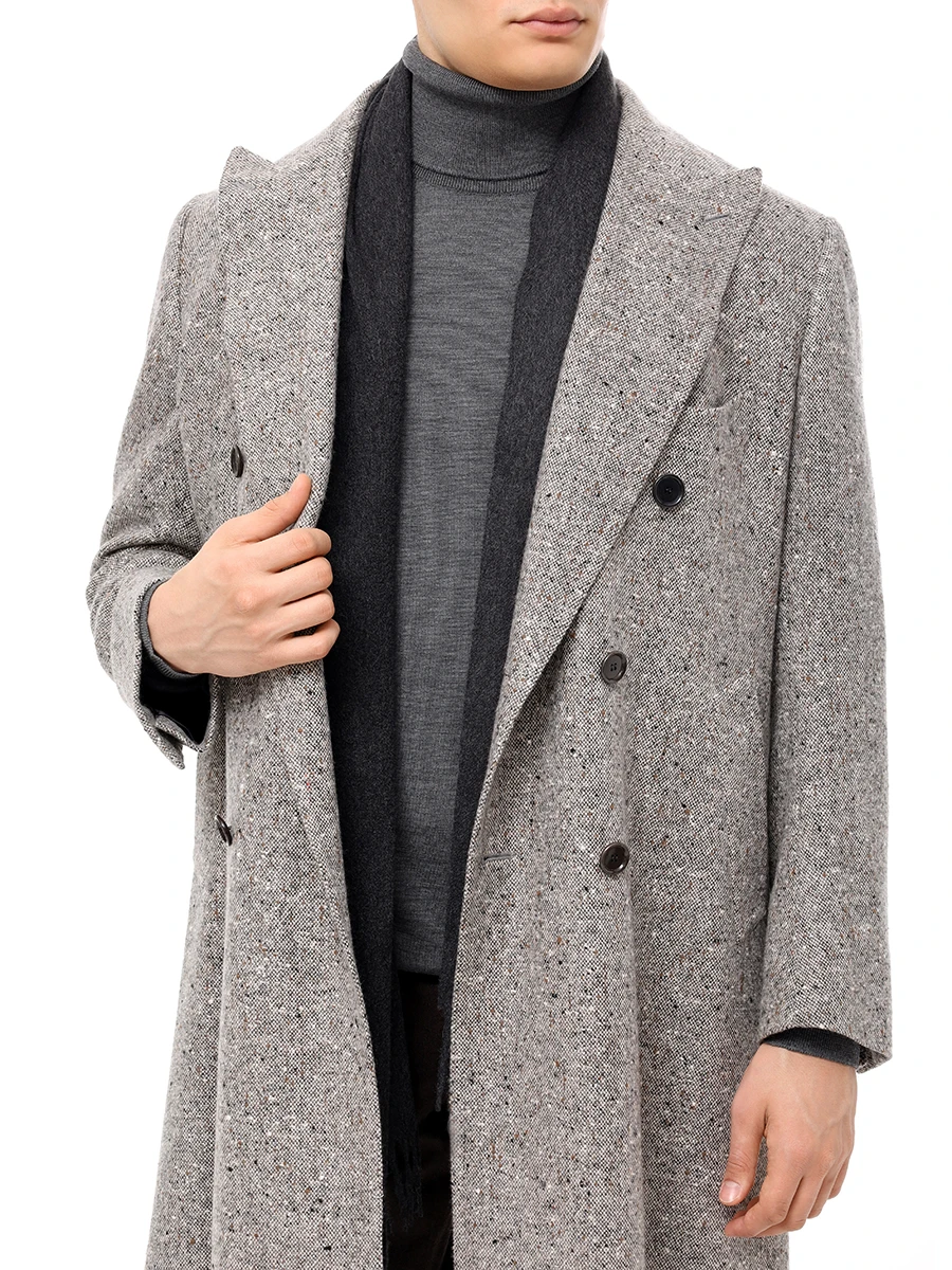 Шарф кашемировый CESARE GATTI 180*75 Серый Серый  Фото 2