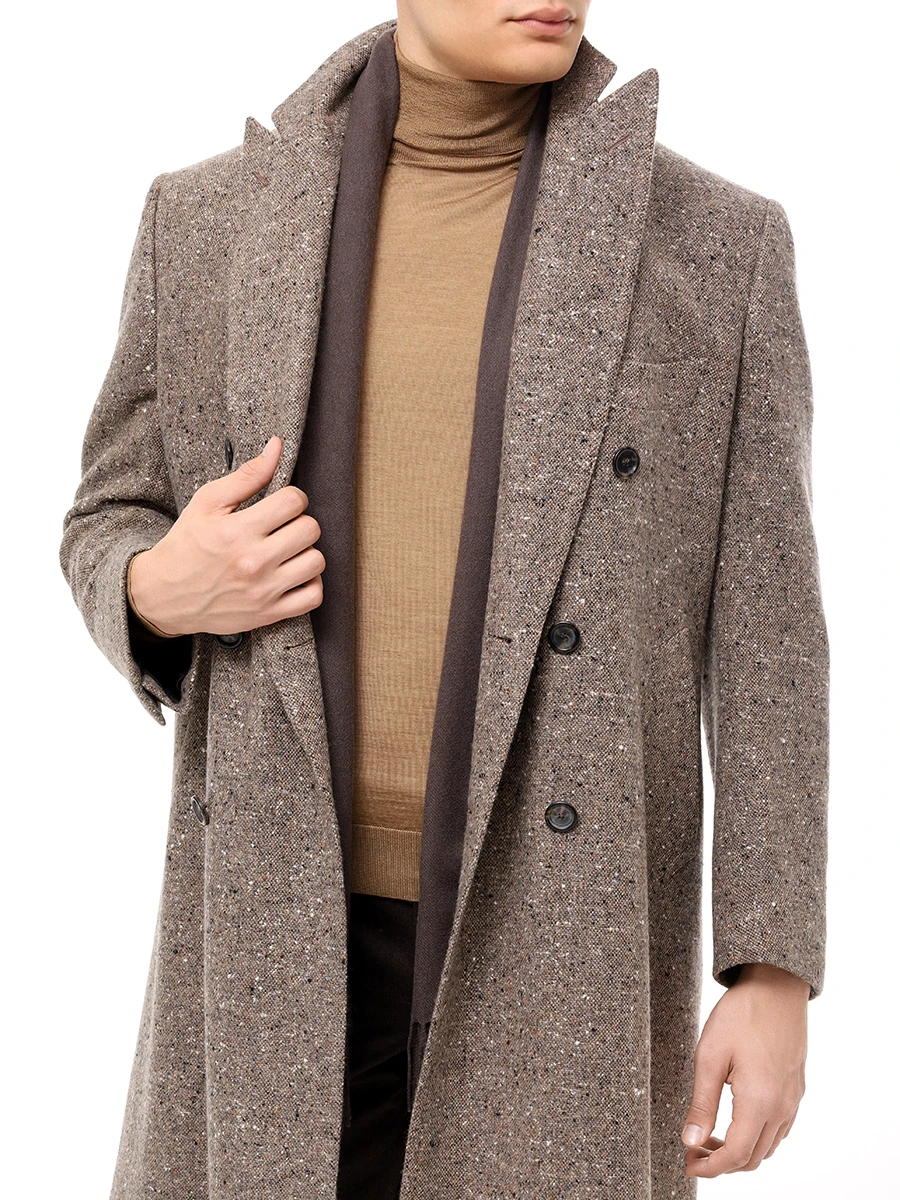 Шарф кашемировый CESARE GATTI 180*75 Коричневый Коричневый  Фото 2