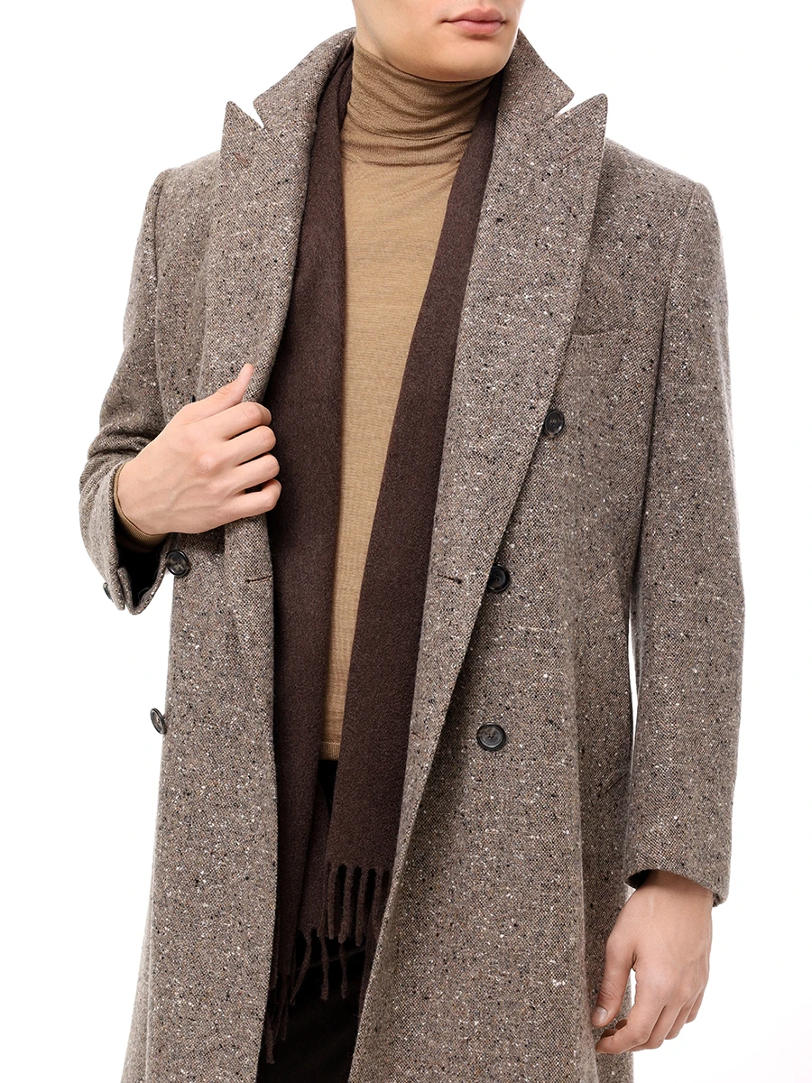 Шарф кашемировый CESARE GATTI 180*60 Коричневый Коричневый  Фото 2