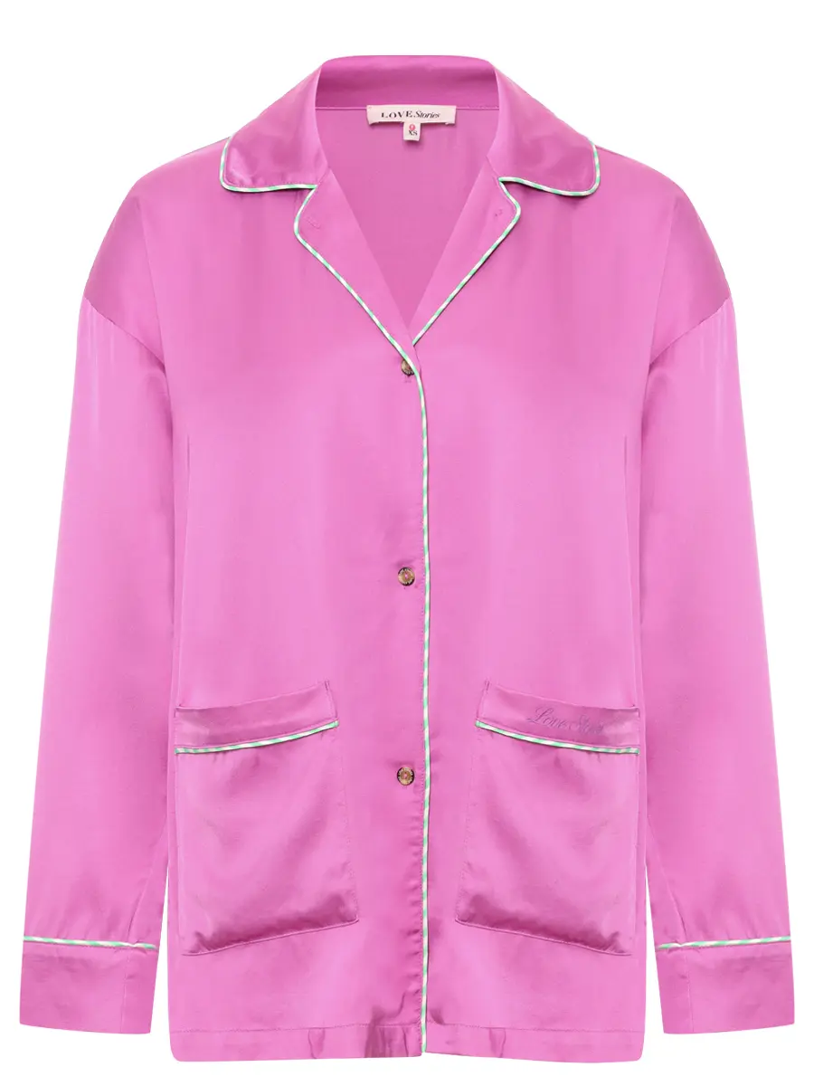 

Рубашка из вискозы, Розовый, L2473177-500