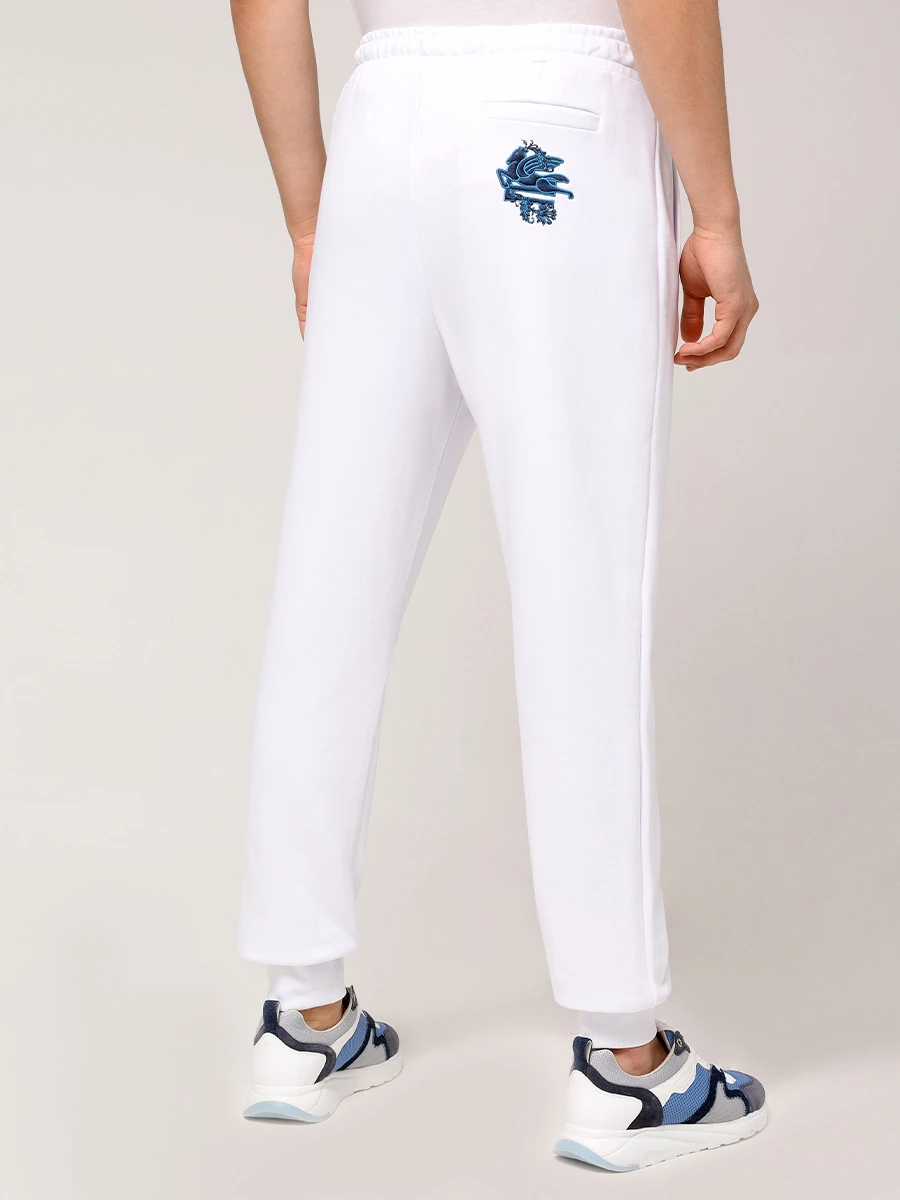 Брюки хлопковые ETRO MRMC0003 AR296W0800 Белый  Фото 3