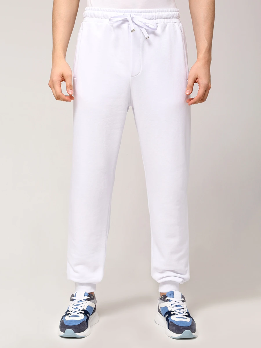 Брюки хлопковые ETRO MRMC0003 AR296W0800 Белый  Фото 4