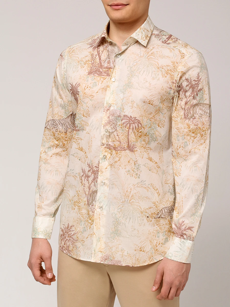 Рубашка Slim Fit хлопковая ETRO MRIB0001 99SA5F4X0820 Принт  Фото 4