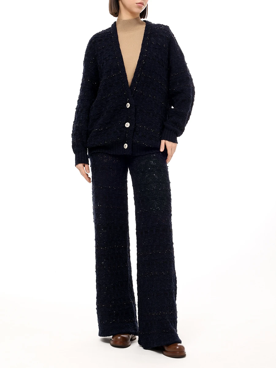 

Кардиган хлопковый, Синий, S25-CG037-1004-499 Темно