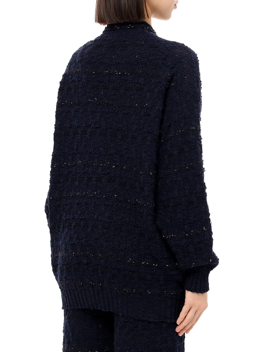 Кардиган хлопковый AND THE BRAND S25-CG037-1004-499 Темно Синий  Фото 3