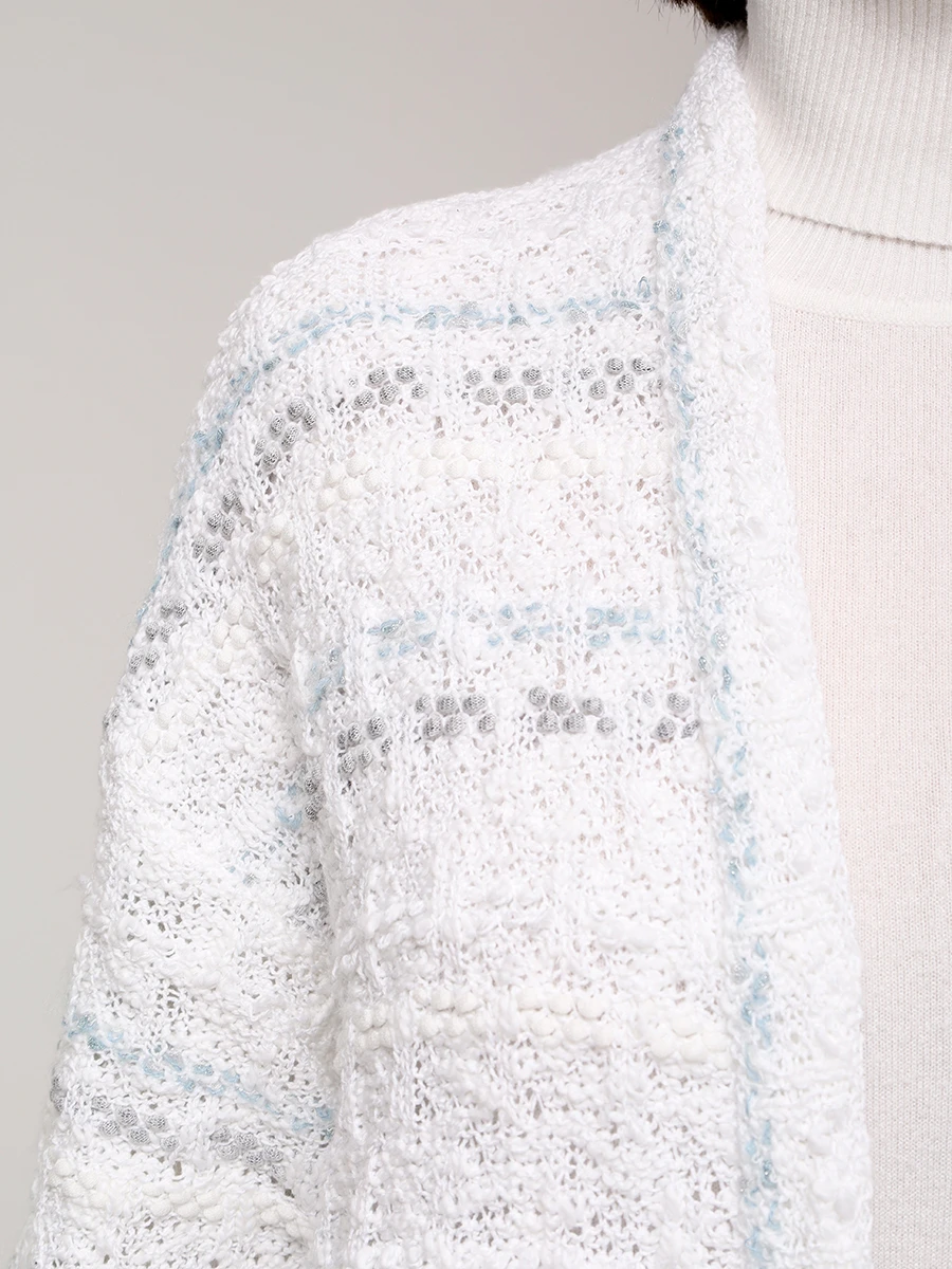 Кардиган хлопковый AND THE BRAND S25-CG037-1004-141 Голубой  Фото 5