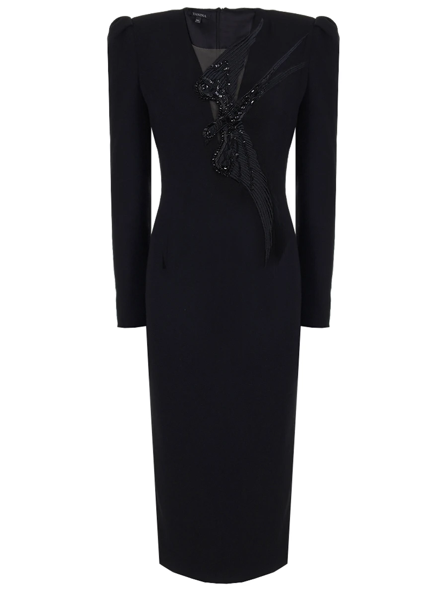 Платье-футляр YANINA Т-2945 Черный 