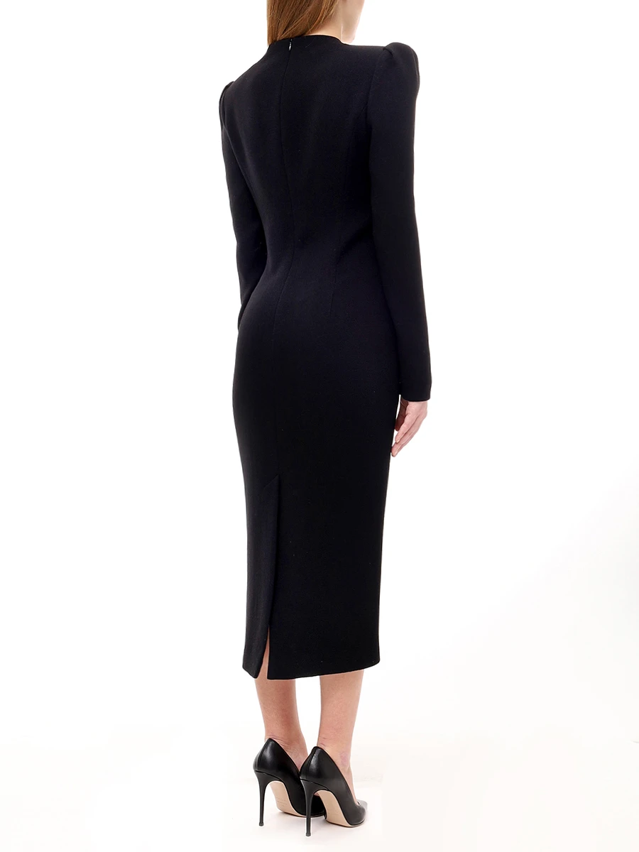 Платье-футляр YANINA Т-2945 Черный  Фото 3