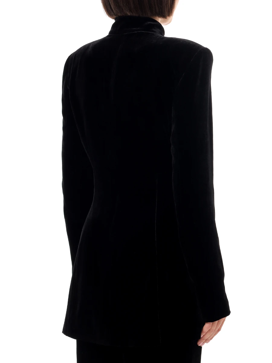 Жакет бархатный YANINA Т-2936 Черный  Фото 3