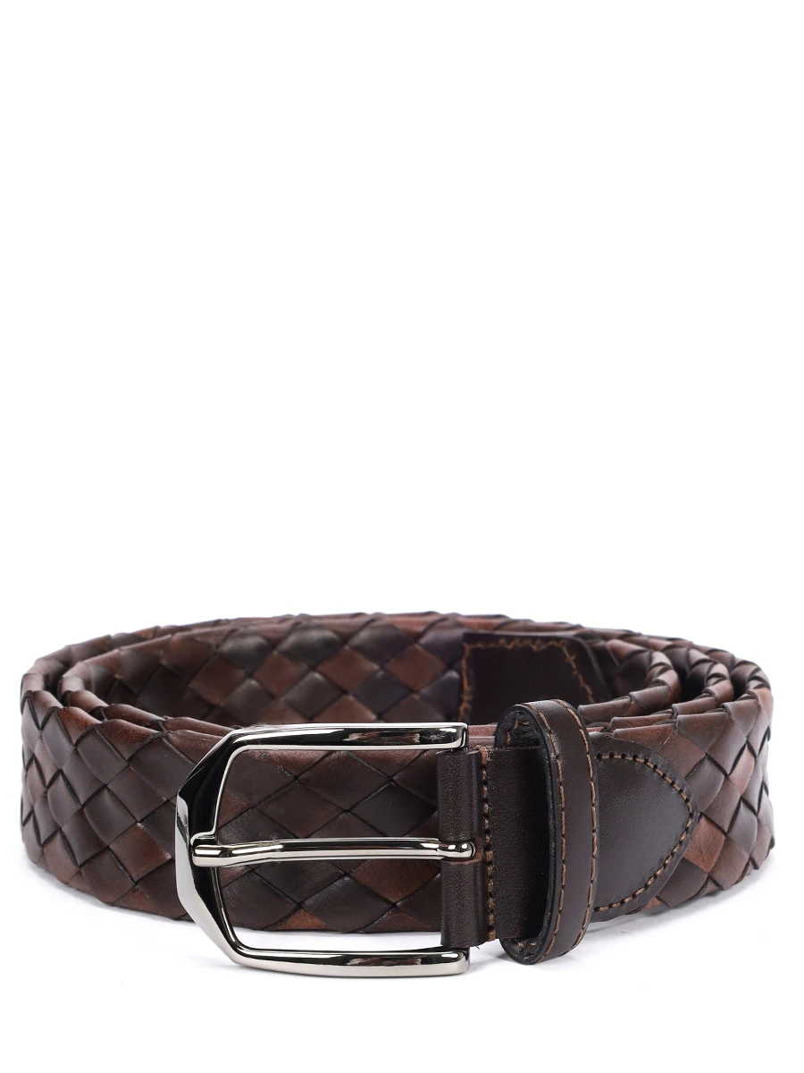 Ремень кожаный ATHISON 43 COL DARK BROWN Коричневый 