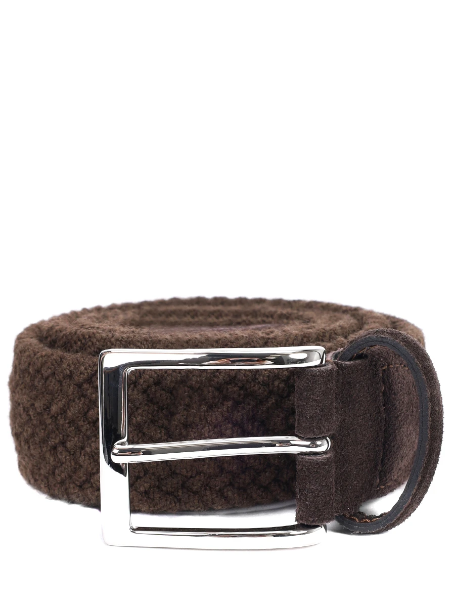 Ремень текстильный ATHISON 16 COL DARK BROWN Коричневый 