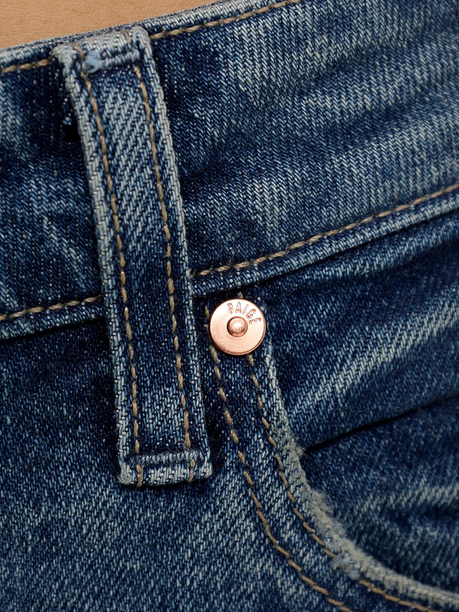 Джинсы хлопковые PAIGE 7032L53-B711 Синий  Фото 6