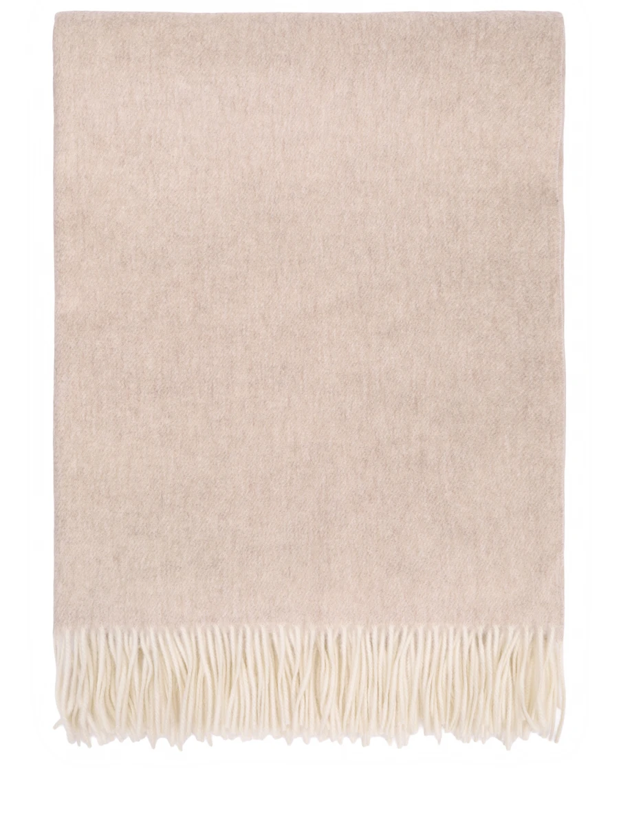 

Плед кашемировый, Бежевый, Biella Frange 1120 140*195