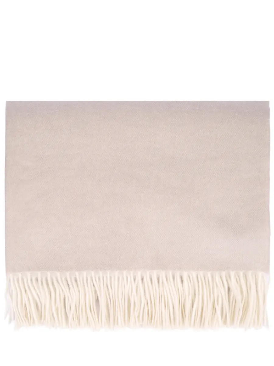 

Плед кашемировый, Бежевый, Biella Frange 4711 +bag