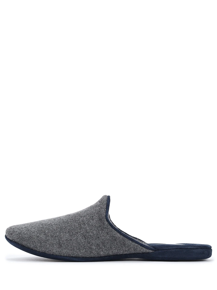 Тапочки из кашемира и замши MASSERANO CASHMERE Romeo 21030/405 Темно- Серый  Фото 3